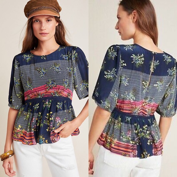 Anthropologie Tops - Anthropologie Bhanuni by Jyoti Karolina Blouse S
